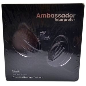 NIB Waverly Labs Ambassador Interpreter Language Translator Earbuds Sealed NWT